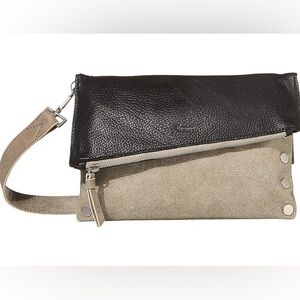 HAMMITT DILLON SMALL BLACK / PEWTER CROSSBODY BAG ~ $295.00